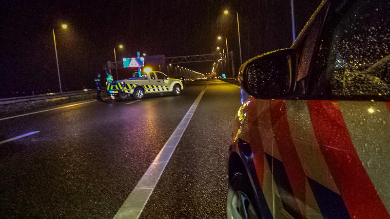 In verband met ongeval A9 tussen Alkmaar en Akersloot tijdelijk afgesloten
