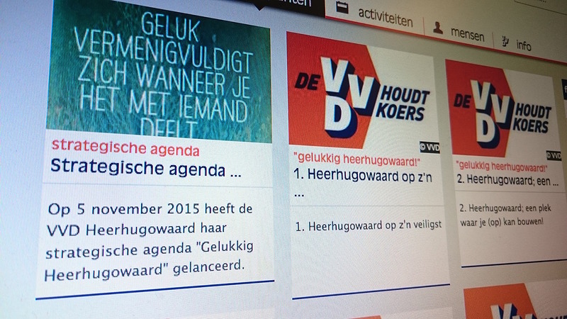 VVD Heerhugowaard presenteert 'agenda voor het geluk van de Heerhugowaarder' 