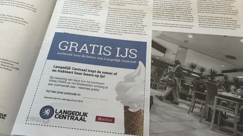 LET OP: Korting en gratis ijs voor lezers Langedijk Centraal-krant!