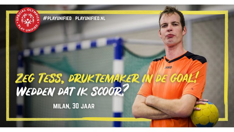 G-handballer Milan daagt Oranje-keepster Tess Wester uit