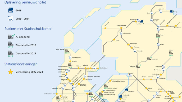 Veel treinstations krijgen upgrades, nieuwe toiletten in Alkmaar