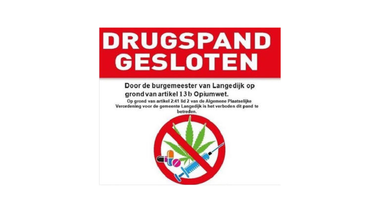 Drugspand in Oudkarspel gesloten op last van burgemeester Kompier