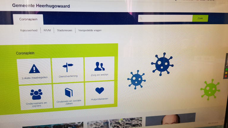 Gemeente Heerhugowaard lanceert online Coronaplein met info en initiatieven