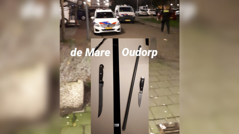 Bizarre incidenten in Oudorp en De Mare: aanhouding en inbeslagname van wapens