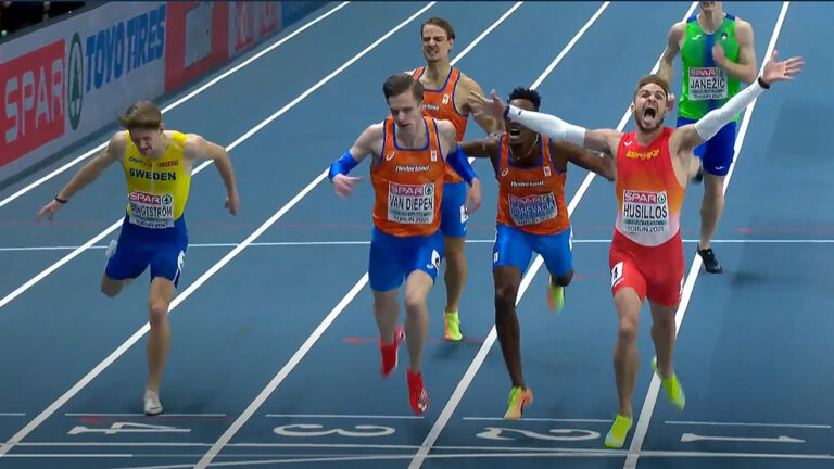 Tony van Diepen wint goud en zilver op 4x400m en 400m op EK Indoor