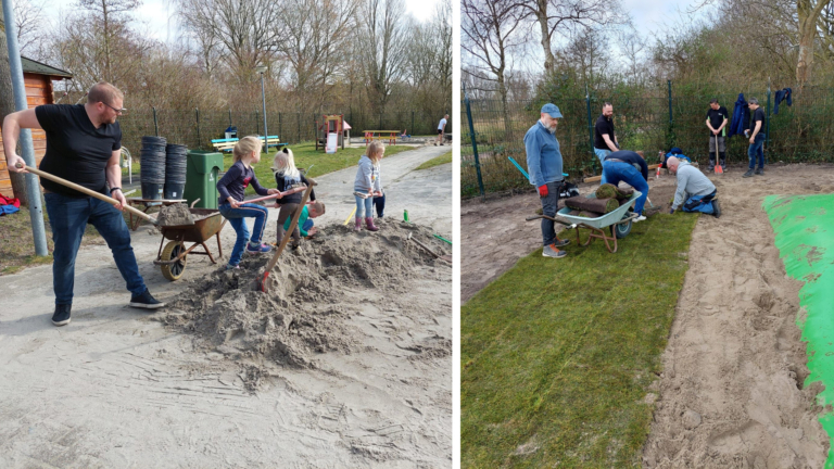 Lions Club Alkmaar en omwonenden helpen in Speeltuin ‘t Span tijdens NLdoet