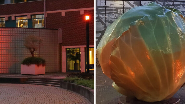 Trouwplein en grote kool in Dijk en Waard weer oranje belicht voor ‘Orange the World’