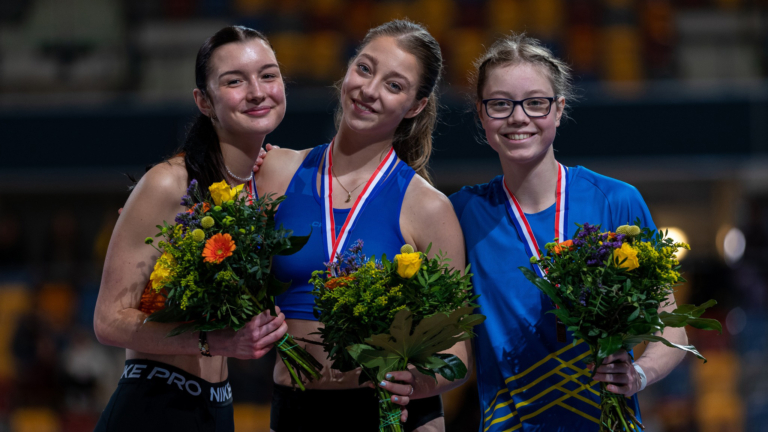 Hoogspringster Anastasia Vinnitchenko wint verrassend zilver op NK Junioren Indoor