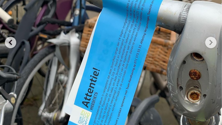 Handhaving Dijk en Waard verwijdert honderden fietswrakken en fout gestalde fietsen